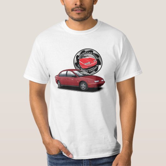 T-shirt Tee-shirt SCCNA - Saturne rouge profond SL2 (Devant)