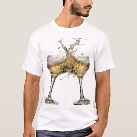 T-shirt Tee-shirt Snappy Silver CHEERS (Devant)