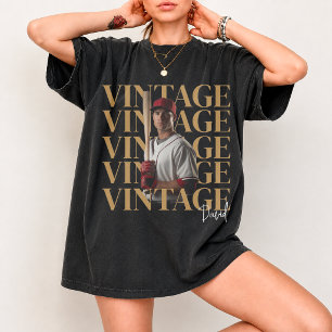 T-shirt Tee-shirt vintage 90 personnalisé, Baseball 