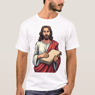 T-shirt Tee-shirt vintage avec gravure de parchemin de Jés