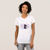 T-shirt tee shirt violet (Devant entier)