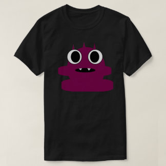 T-shirt Tee-shirt Violet Mini Monster Skullnskin Design Gr