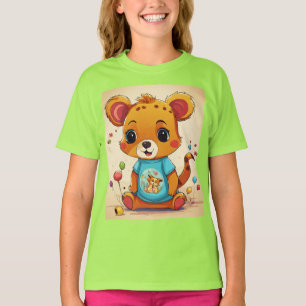 T-shirt Tee - shirts adorables d'animaux pour les enfants