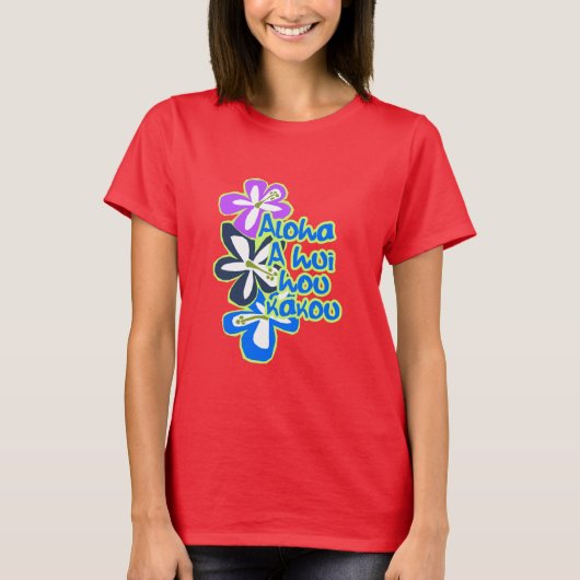 T-shirt Tee - shirts de Gals de fleurs de Pokii (Devant)