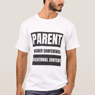 T-shirt Tee - shirts de la conférence des enseignants pare