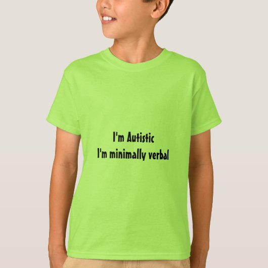 T-shirt Tee - shirts de l'autisme pour enfants (Devant)