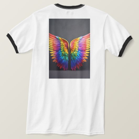 T-shirt Tee - shirts de rayon arc-en-ciel (Design dos)