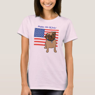 T-shirt Tee - shirts du Carlin du drapeau patriotique pour