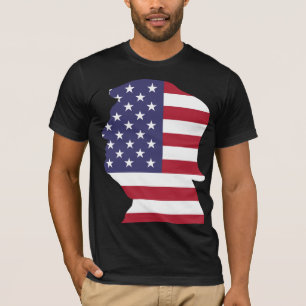 T-SHIRT TEE - SHIRTS DU DRAPEAU AMÉRICAIN DONALD TRUMP T-S
