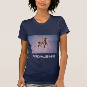 T-shirt Tee - shirts foncés pour femmes - Cheval de carrou