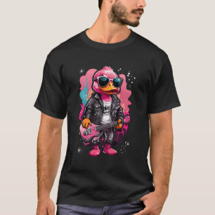 T-shirt Tee - shirts Funny Guitar Duck Tee For Men Festiva