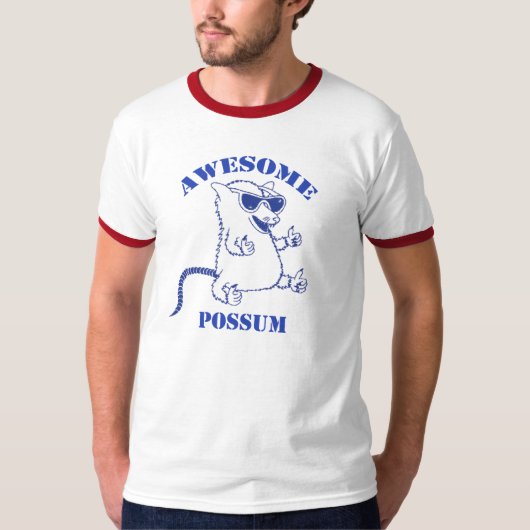 T-shirt Tee - shirts impressionnants d'opossum (Devant)