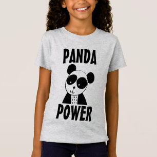 T-Shirt TEE-SHIRTS PANDA OURS PANDA POWER FEMMES JEUNES FI