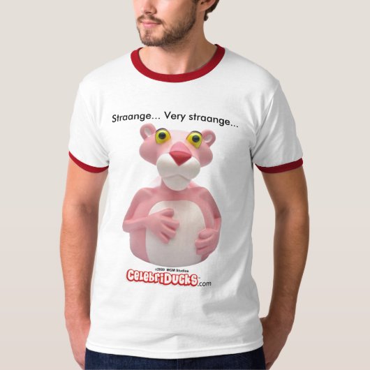 T-shirt Tee - shirts roses de panthère par CelebriDucks (Devant)