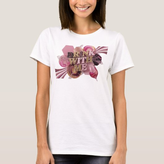 T-shirt Tee Statement Rose BOISSON AVEC MOI Statement (Devant)