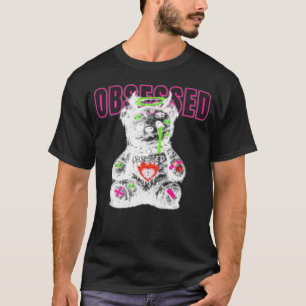 T-shirt Tee Streetwear Ourson Obsession Sombre