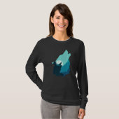T-shirt Tee Tarot de la faune arctique Cool Wolf (Devant entier)