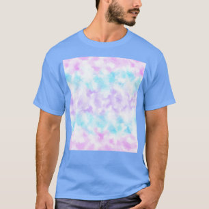 T-shirt Tee Type Coton Bonbons Couleurs Bleu Violet Rose B