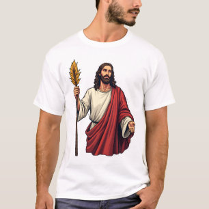 T-shirt Tee vintage gravure Palme de la Victoire de Jésus