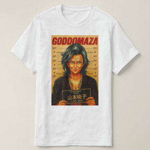 T-SHIRT TEE VINTAGE MUGSHOT GODDOMAZA COLORÉ
