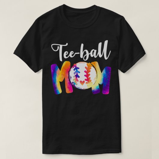 T-shirt Teeball Maman TieDye Funny Ball Maman Fête des mèr (Design devant)