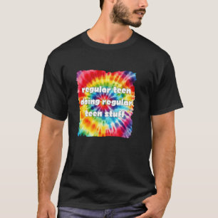 T-shirt Teen Régulier Tie Dye Faisant des Choses de Teen R