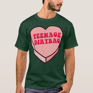 T-shirt Teenage Dirtbag Love Coeur Design