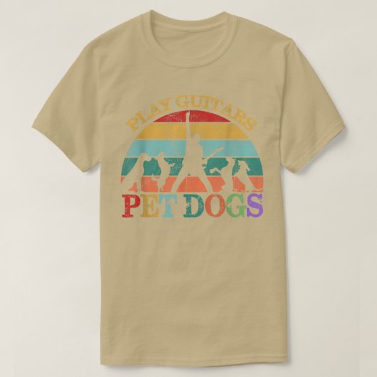 T-shirt Tees Funny Guitar Mus (Design devant)