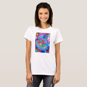 T-shirt teeshirt d'amour coloré (Devant entier)