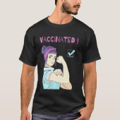 T-shirt Teil Vacciné Croit En Vaccins Immunisation A (Devant)