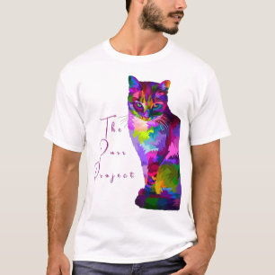 T-shirt Teinte de décalage de couleur