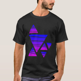 T-shirt Teinte de forme géométrique Triangle