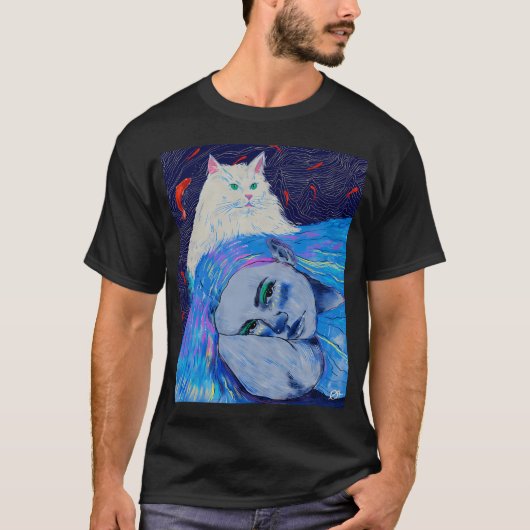 T-shirt Teintes de Félin (Devant)