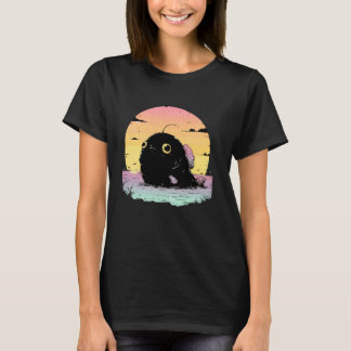 T-shirt Teintes Mignonnes Pastel Gothique Rétro Coucher de