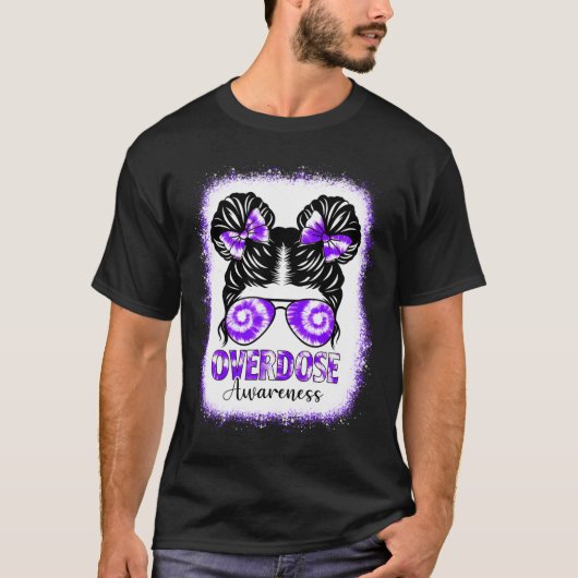 T-shirt Teinture blanchie Conscience de l'overdose Cheveux (Devant)