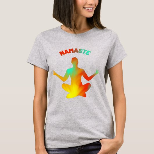 T-shirt teinture de cravate de namaste (Devant)