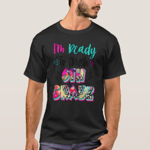 T-shirt Teinture de lacet de léopard Je suis prêt à écrase