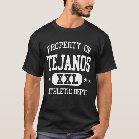 T-shirt Tejanos Retro Athletic Property Département (Devant)