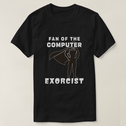 T-shirt Teknosophy Computer Exorcist (Design devant)