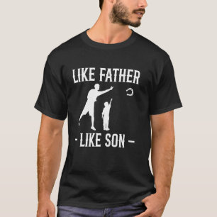 T-shirt Tel Père Tel Fils Lancer de Fer à Cheval