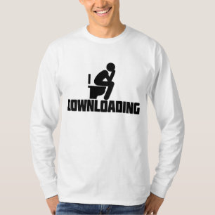 T-shirt Téléchargement - Toilettes drôles pour faire caca