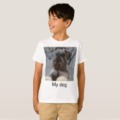 T-shirt Télécharger la photo de chien (Devant entier)