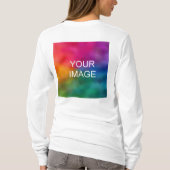 T-shirt Télécharger la photo Double face femmes long manch (Dos)