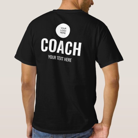 T-shirt Télécharger le logo ici Team Trainer Coach Mens No (Dos)
