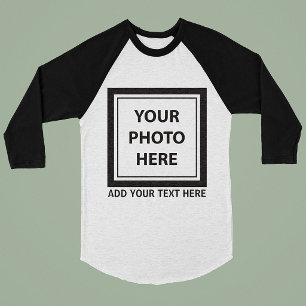 T-shirt Télécharger une image une photo & ajouter du texte