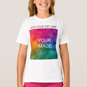 T-shirt Télécharger une photo personnalisée Ajouter un tex