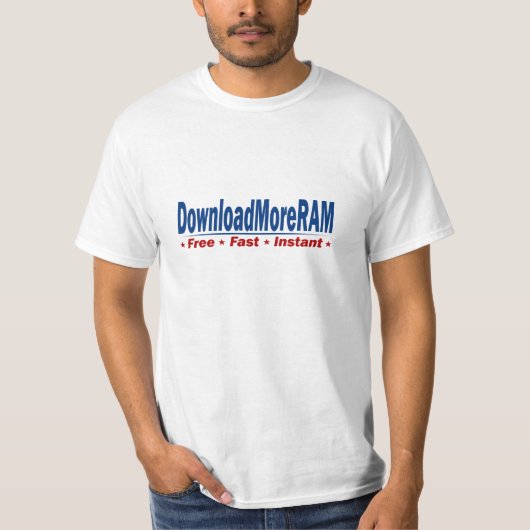 T-shirt Téléchargez plus de RAM (Devant)