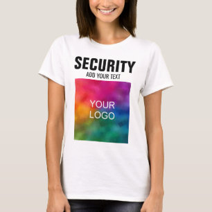 T-shirt Téléchargez votre logo ici Sécurité pour les femme