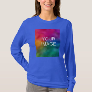 T-shirt Téléchargez votre photo pour les femmes Deep Royal