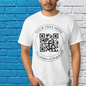 T-shirt Téléchargez votre propre code QR et votre texte pe